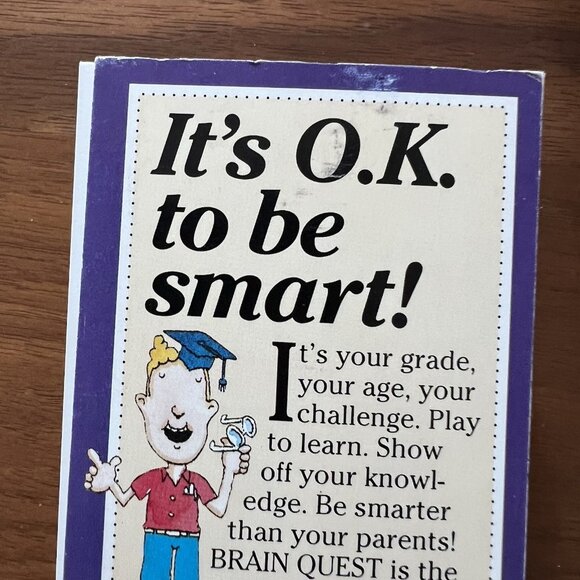 Brain Quest Learn Q & A Grade 6 Ages 11-12 Quiz Deck 2 Pack Vintage 1st Ed 1992 - Picture 11 of 15